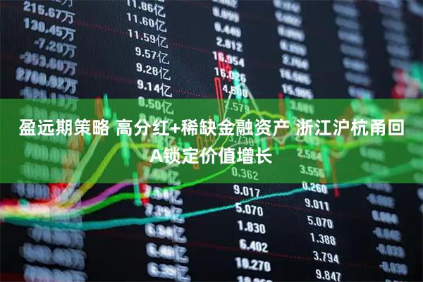 盈远期策略 高分红+稀缺金融资产 浙江沪杭甬回A锁定价值增长