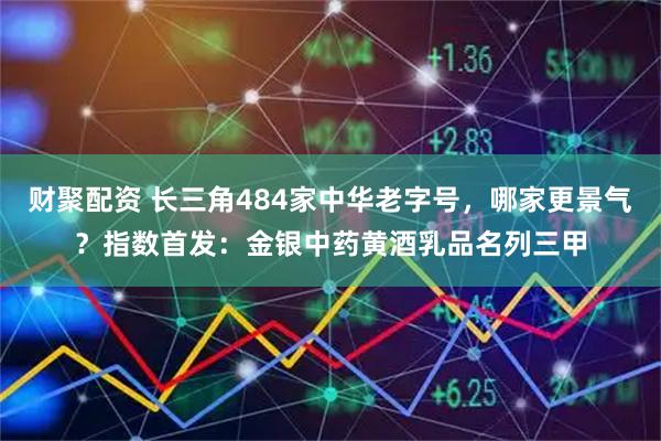 财聚配资 长三角484家中华老字号，哪家更景气？指数首发：金银中药黄酒乳品名列三甲