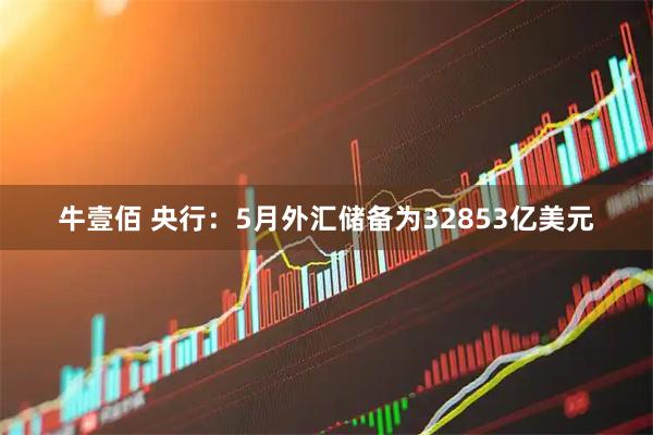 牛壹佰 央行：5月外汇储备为32853亿美元